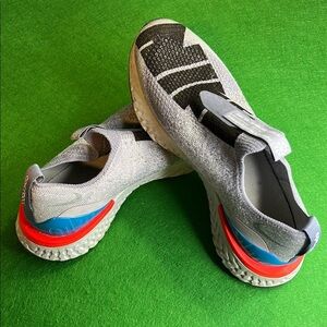 NIKE EPIC PHANTOM REAT FLY KNIT JDI INDIGO FOG RUNNING SHOE BLACK\PURPLE 6YOUTH